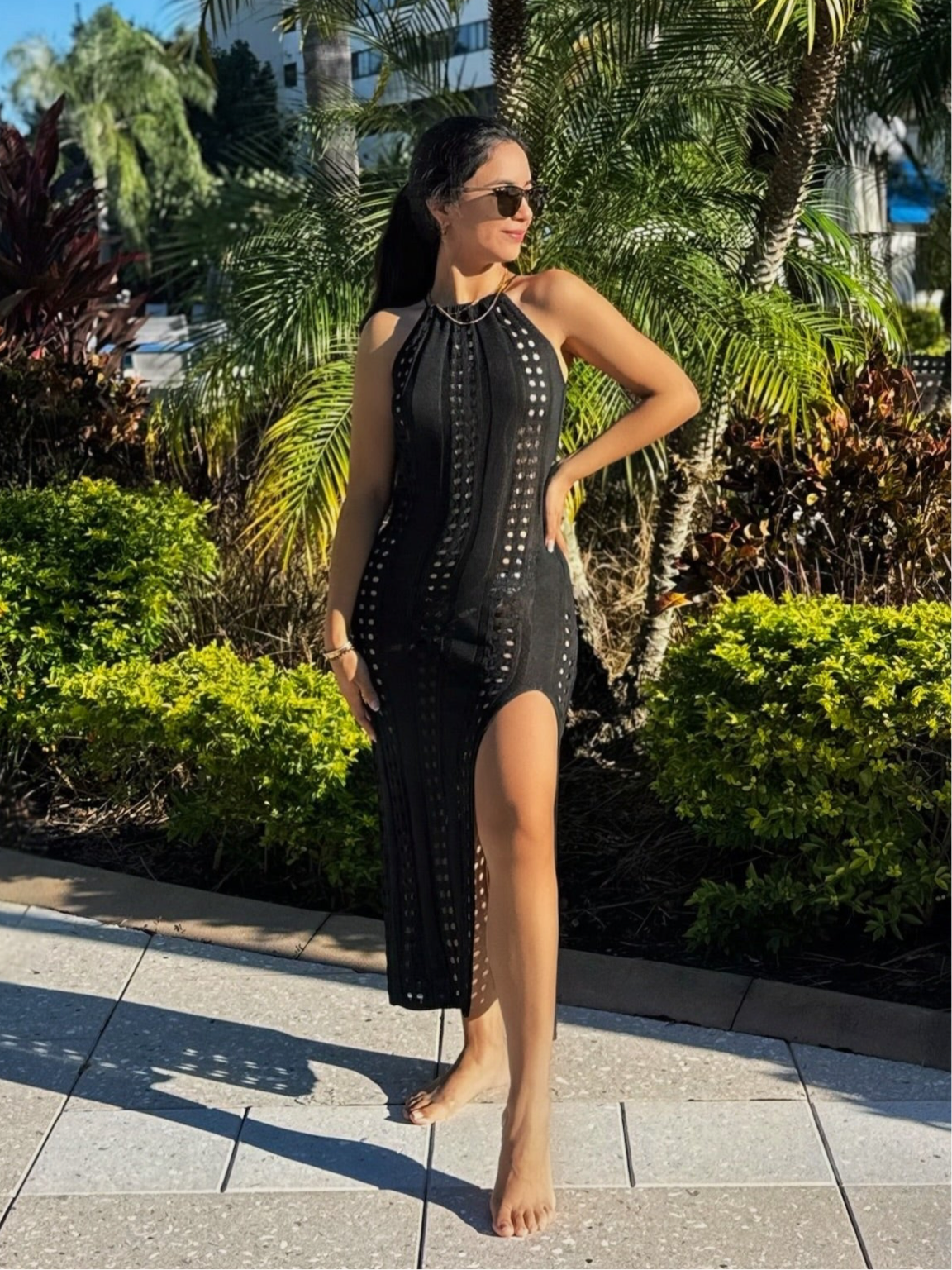 Amelia Long Black Dress