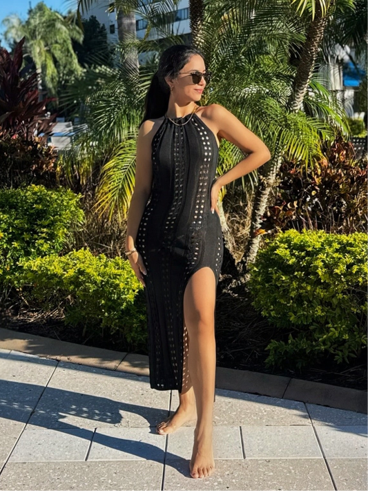 Amelia Long Black Dress